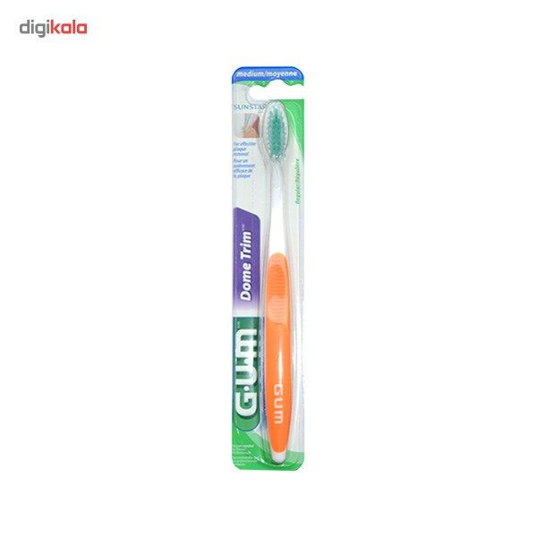مسواک جی یو ام مدل Dome Trim با برس نرم main 1 2