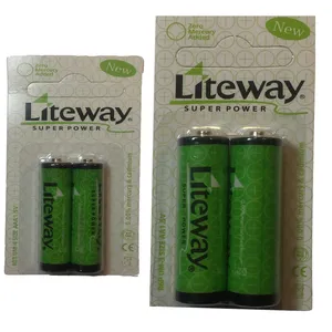 باتری قلمی و نیم لایت وی مدل super power بسته چهار عددی