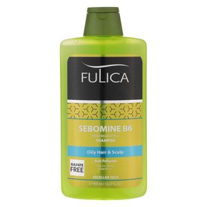 شامپو مو فولیکا مدل SEBOMINE B6 مناسب موهای چرب حجم 400 میلی‌لیتر