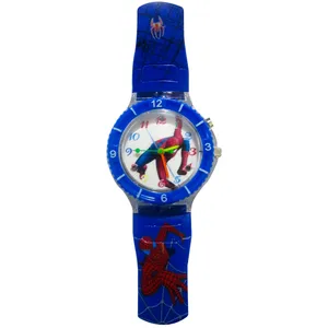 ساعت مچی عقربه ای بچه گانه مدل  Spider man Blue