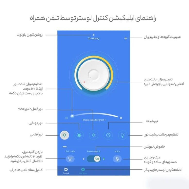 لوستر آویز نورازما رشکان مدل tudeli/vip