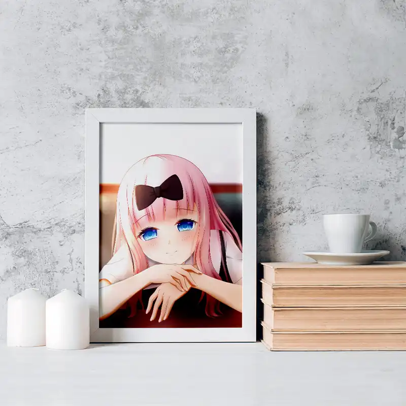 تابلو خندالو مدل چیکا فوجیوارا انیمه کاگویا ساما کد 15989