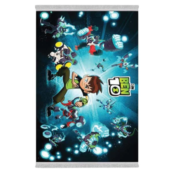 فرش پارچه‌ای دفه مدل فرشینه طرح فانتزی کد 8108