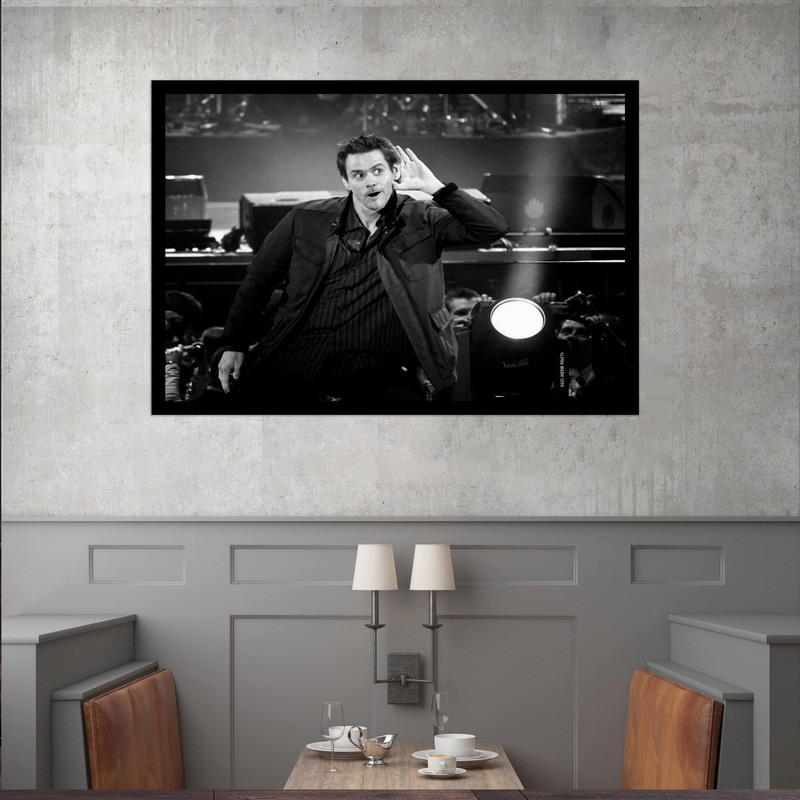 تابلو بکلیت طرح مشاهیر سینمای جهان جیم کری مدل قاب شاسی B-s9672