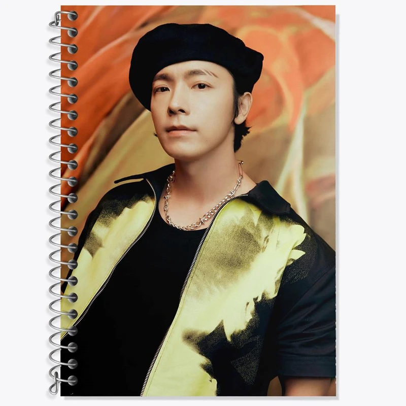 دفتر زبان 50 برگ خندالو مدل سه خط طرح دونگهه گروه سوپر جونیور Super Junior کد 21391