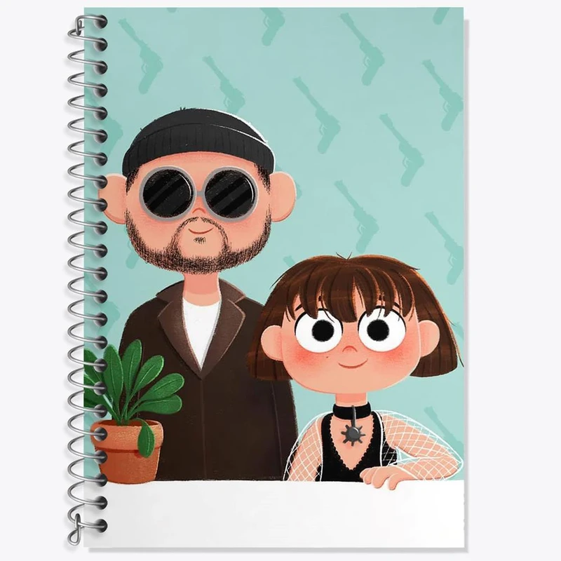 دفتر لغت 50 برگ خندالو مدل لئون و ماتیلدا کد 3151