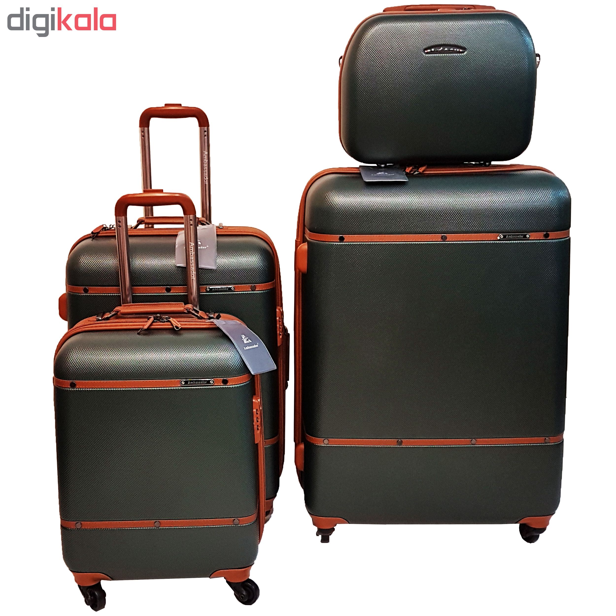 مجموعه 4 عددی چمدان امباسادور مدل ET00