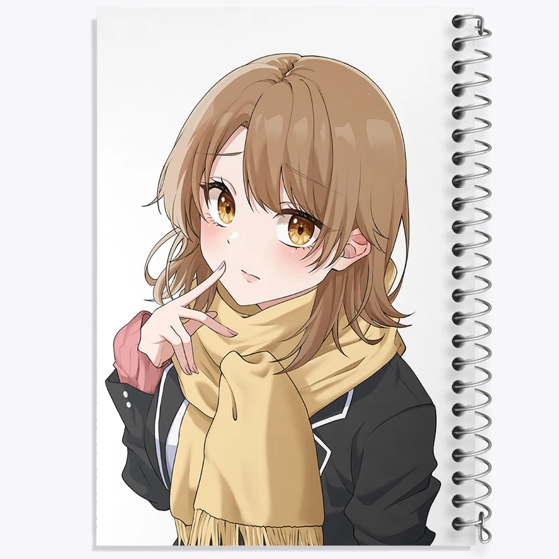 دفتر شطرنجی 50 برگ خندالو مدل ایروها انیمه جوانی کمدی رومانتیک من کد 32523