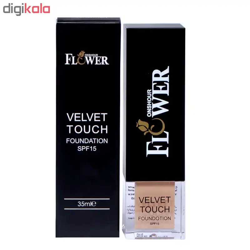 کرم پودر مایع انشور فلاور مدل Velvet Touch شماره 04 حجم 35 میلی لیتر