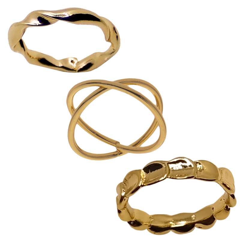 انگشتر زنانه کد RKH_1723 مجموعه 3 عددی انگشتر زنانه کد RKH_1723 مجموعه 3 عددی