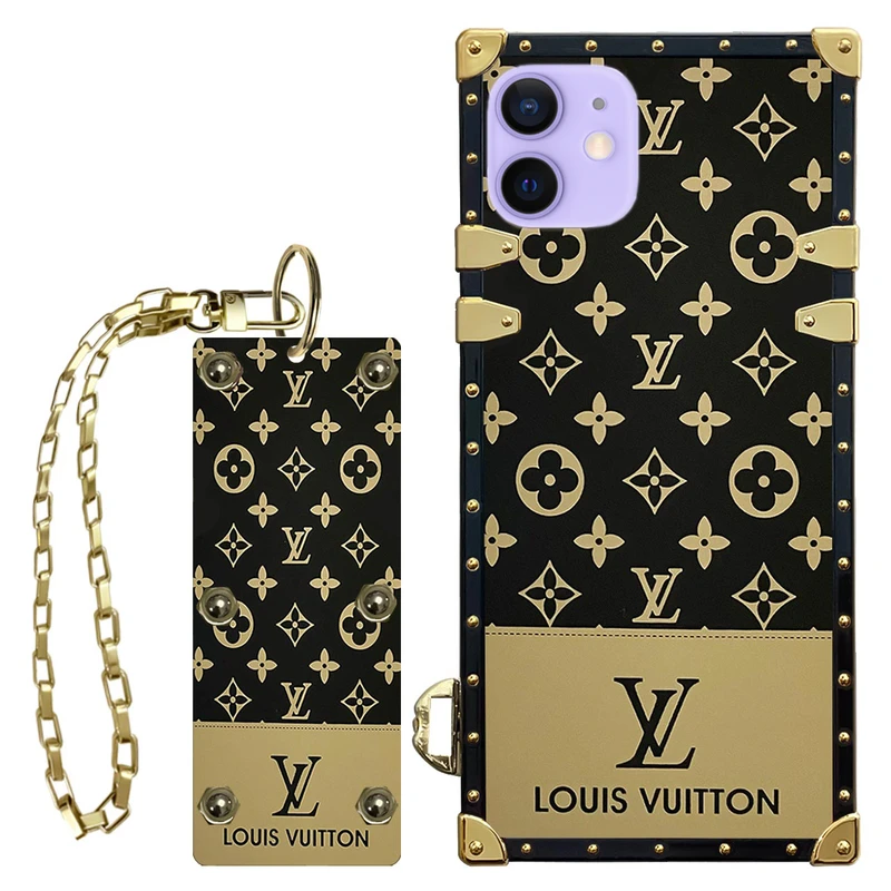 کاور مدل LV صندوقی مناسب برای گوشی موبایل اپل  iPhone 12  به همراه آویز