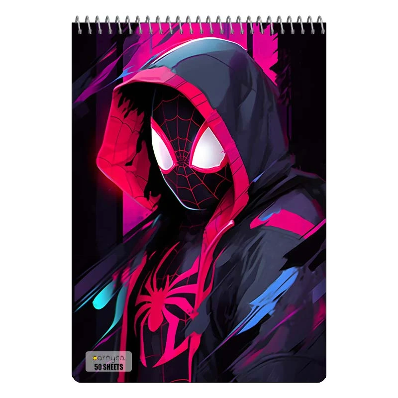 دفتر نقاشی 50 برگ سیمی کارنیکا طرح Man-مرد عنکبوتی Spider کد 30611