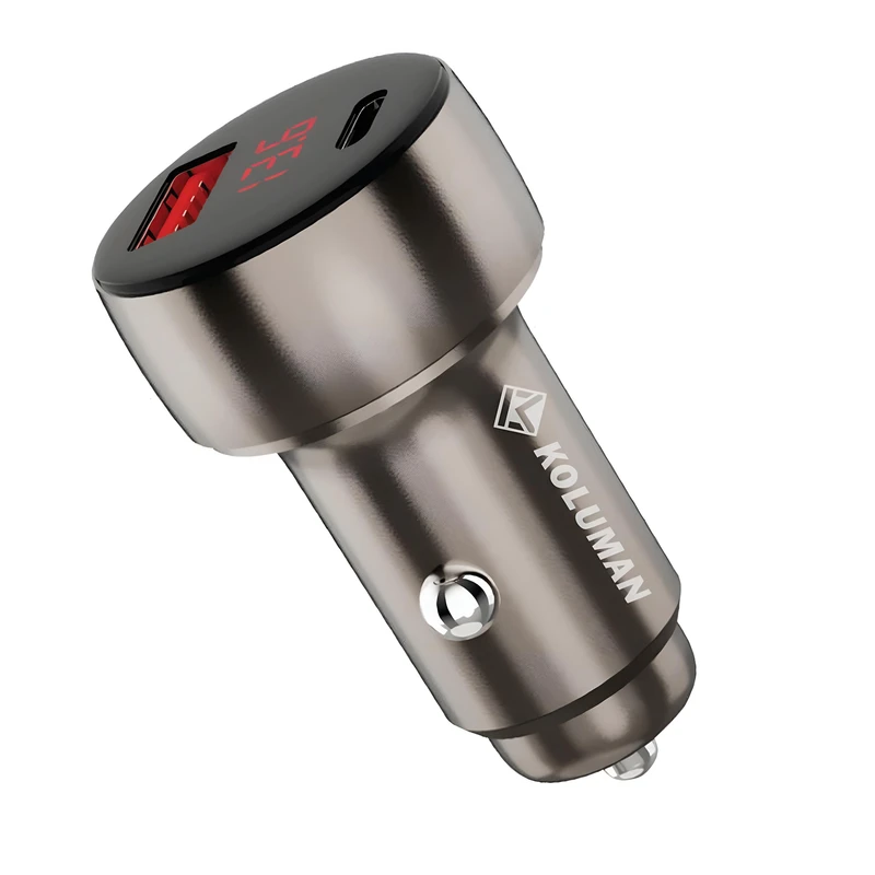 شارژر فندکی 30 وات 2 پورت کلومن مدل K-C108