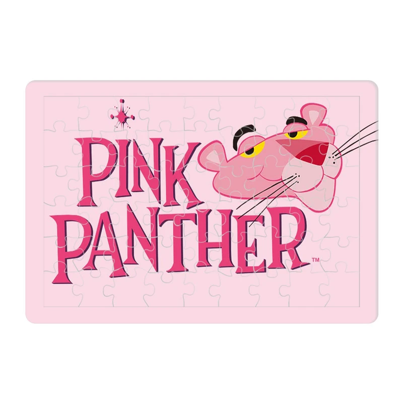 پازل 54 تکه هومرو مدل PL674 طرح انیمیشن پلنگ صورتی