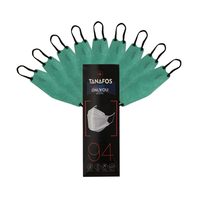 ماسک تنفسی اونلی یو طرح سه بعدی مدل تنفس کد Grn 610 بسته 25 عددی