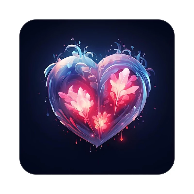 زیر لیوانی کاکتی مدل عاشقانه کد mp10960