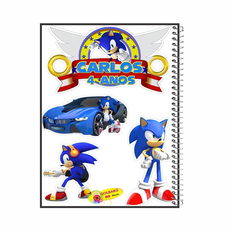 دفتر مشق 80 برگ گلبرگ طرح سونیک کد 80952