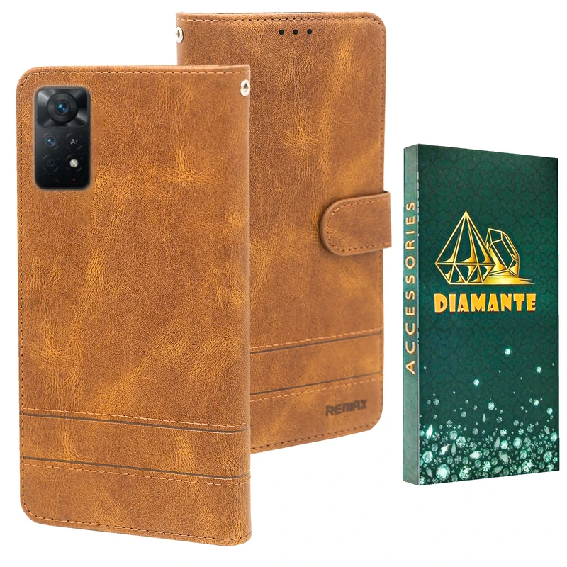 کیف کلاسوری دیامانته مدل Remax gn مناسب برای گوشی موبایل شیائومی Redmi Note 11 Pro 4G / 5G