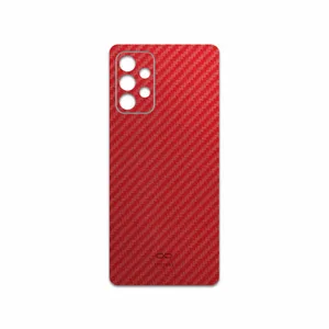 MAHOOT Red-Fiber Cover Sticker for Samsung Galaxy A72