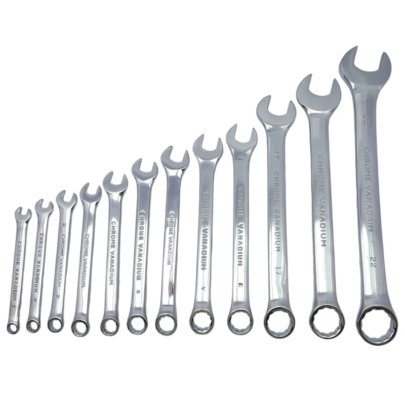 آچار یکسر تخت و یکسر رینگی مدل 6-22mm سایز 22، 6، 7، 8، 9، 10، 11، 12، 13، 14، 17، 19 میلی متر