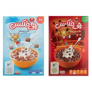غلات صبحانه بالشتی و کاکائویی چی توز - 375 گرم بسته 2 عددی