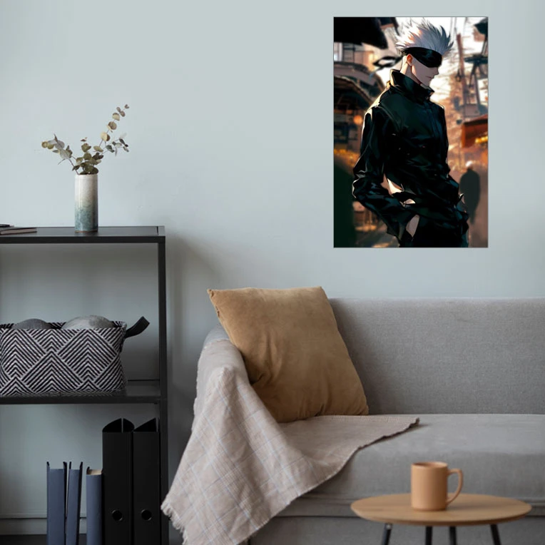پوستر گوفی مدل گوجو ساتورو انیمه جوجوتسو کایسن طرح Gojo Saturo Jujutsu Kaisen Anime کد SIDE33