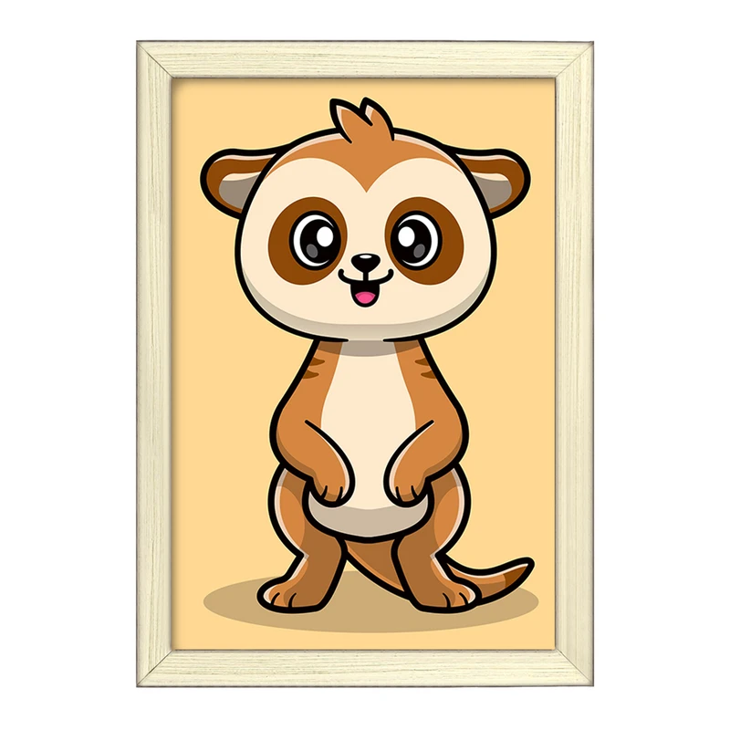 تابلو خندالو طرح حیوانات بامزه سمور کد 29693