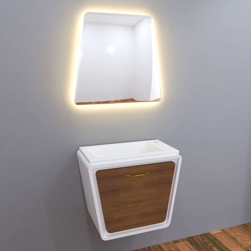 ست کابینت و روشویی مدل lux1126 به همراه آینه