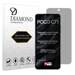 Diamond Tough model privacy screen protector suitable for Xiaomi Poco C71 mobile phone