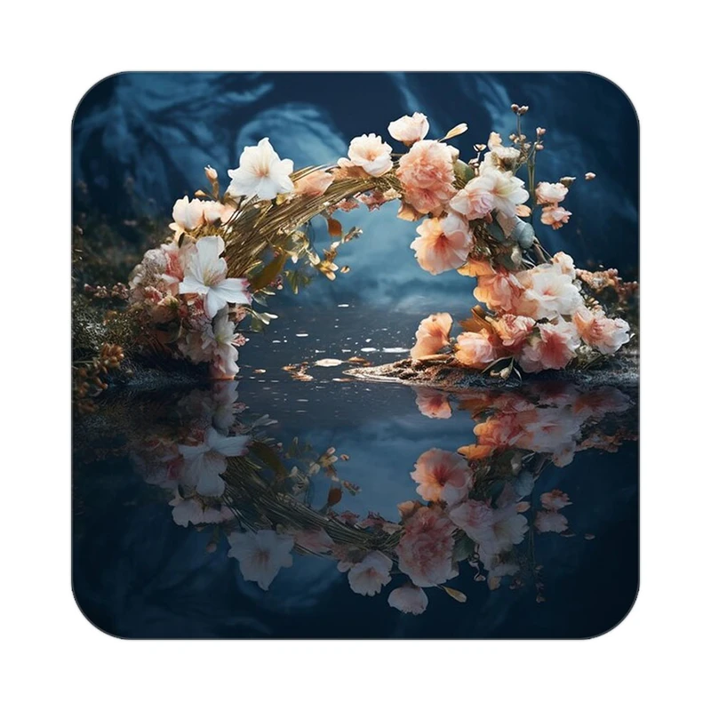 زیر لیوانی کاکتی طرح گل مدل mp16120