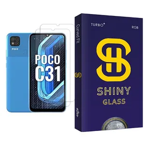 Atouchbo Shiny Glass MIX002 Screen Protector For Xiaomi Poco C31 Pack Of 2