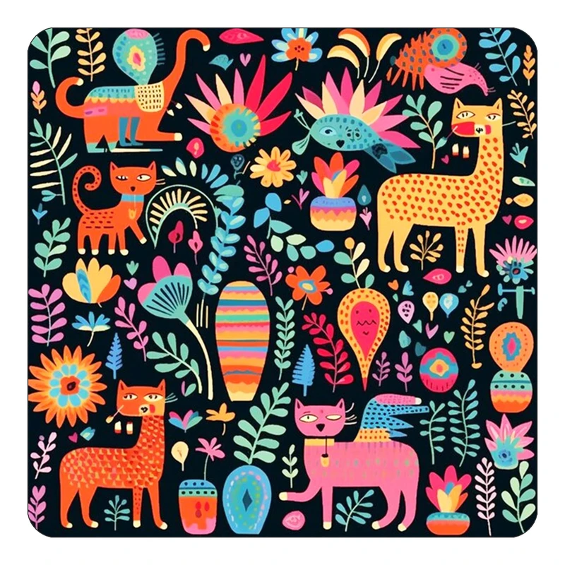 مگنت کاکتی طرح حیوانات رنگی مدل mp25790