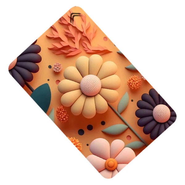 استیکر کارت طرح گلدار مدل CAC405-K-G1-147