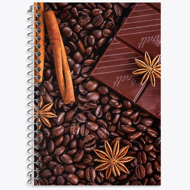 دفتر لغت 50 برگ خندالو طرح قهوه Coffee کد F63