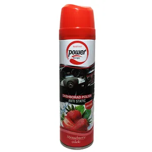 اسپری واکس داشبورد پاور مدل strawberry حجم 225 میلی لیتر