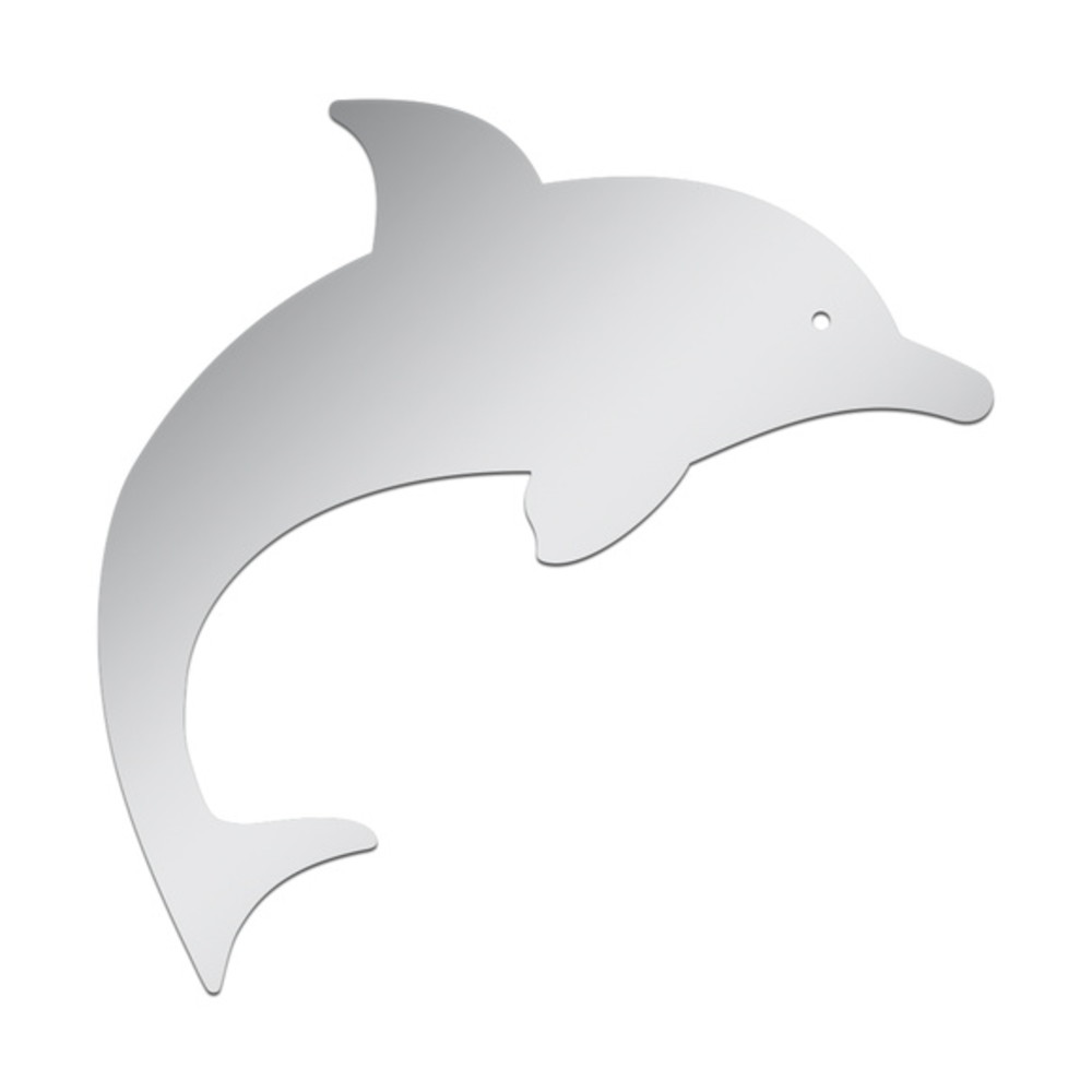 آینه پلکسی گلس رومادون طرح دلفین کد 495 سایز 30x30