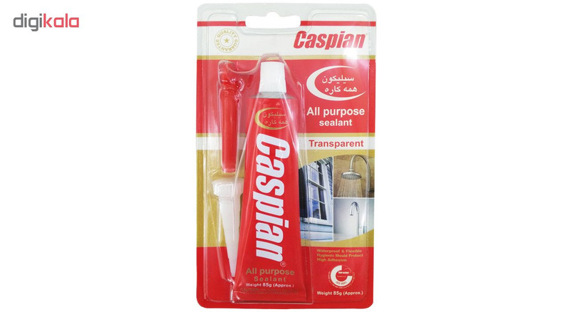 چسب سیلیکون آکواریوم کاسپین مدل شفاف تیوپی حجم 85 گرم چسب سیلیکون آکواریوم کاسپین مدل شفاف تیوپی حجم 85 گرم