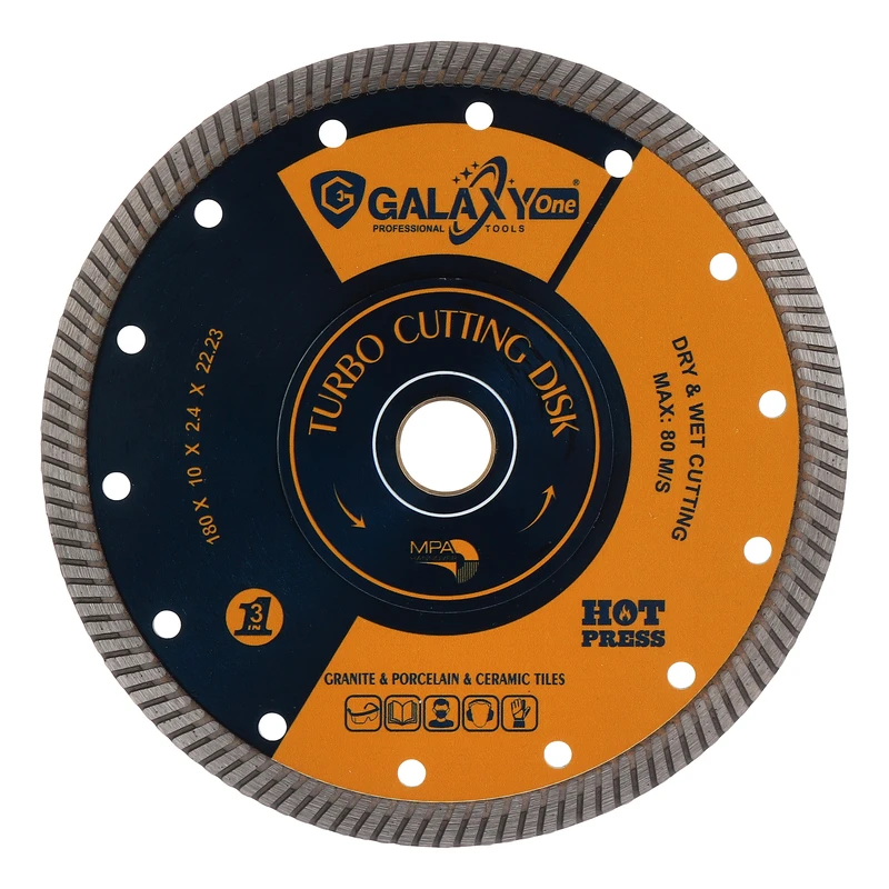 صفحه برش پرسلان گلکسی وان مدل TR180-Turbo سایز 180 میلی‌متر