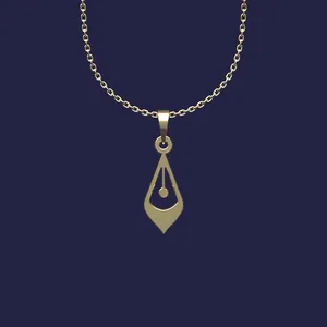 گردنبند طلا 18 عیار زنانه مدوپد مدل هندسی کد Z2-1-1194