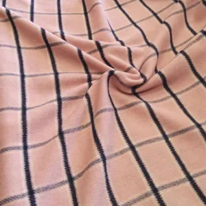 پارچه لباس مدل فوتر پشمی چهارخانه زمستانی