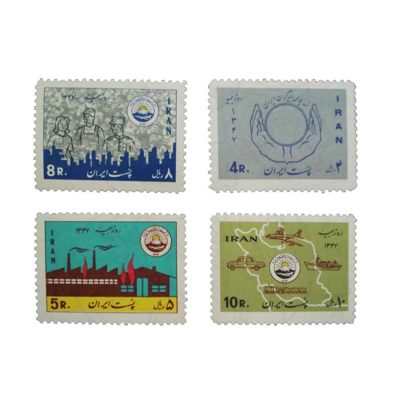 تمبر یادگاری مدل روز بیمه کد IR1489 مجموعه چهار عددی