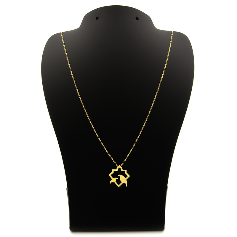 گردنبند طلا 18 عیار زنانه کاپانی طرح مرغ آمین کد KN043