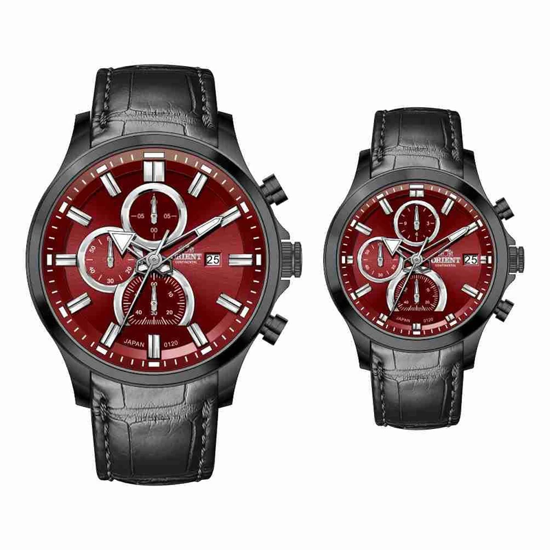 ست ساعت مچی عقربه‌ای کوارتز زنانه و مردانه اورینت کانتیننتال مدل 0120-7