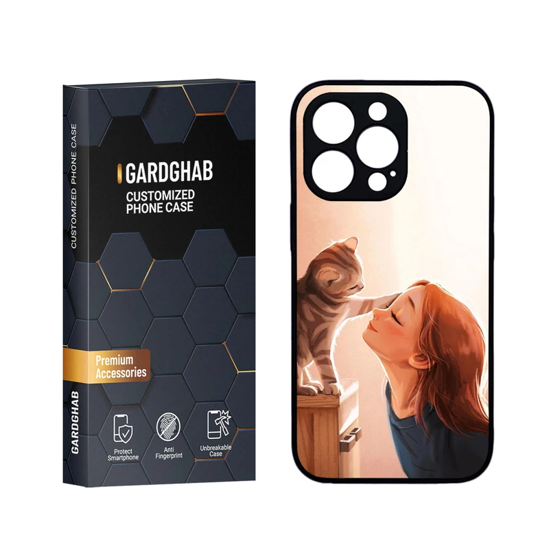 کاور گارد قاب مدل دورژله ای پشت گلس دخترانه مناسب برای گوشی موبایل اپل iPhone 13 Pro