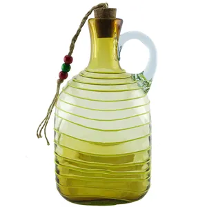 بطری شیشه ای طرح چهارگوش نواری کد 370