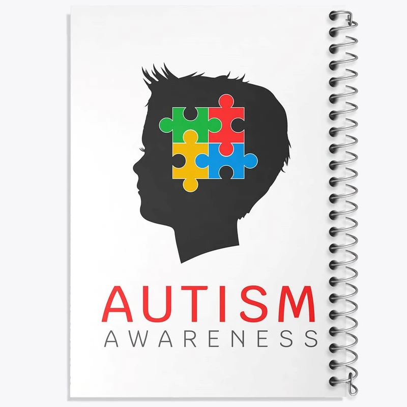 دفتر مشق 50 برگ خندالو مدل اتیسم Autism کد 26761