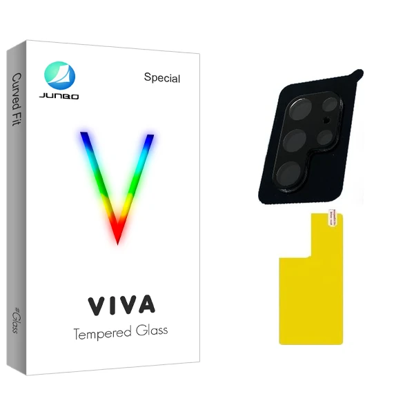 محافظ پشت گوشی جانبو مدل Viva Glass SFLL مناسب برای گوشی موبایل سامسونگ Galaxy S22 ULTRA  به همراه محافظ لنز گوشی