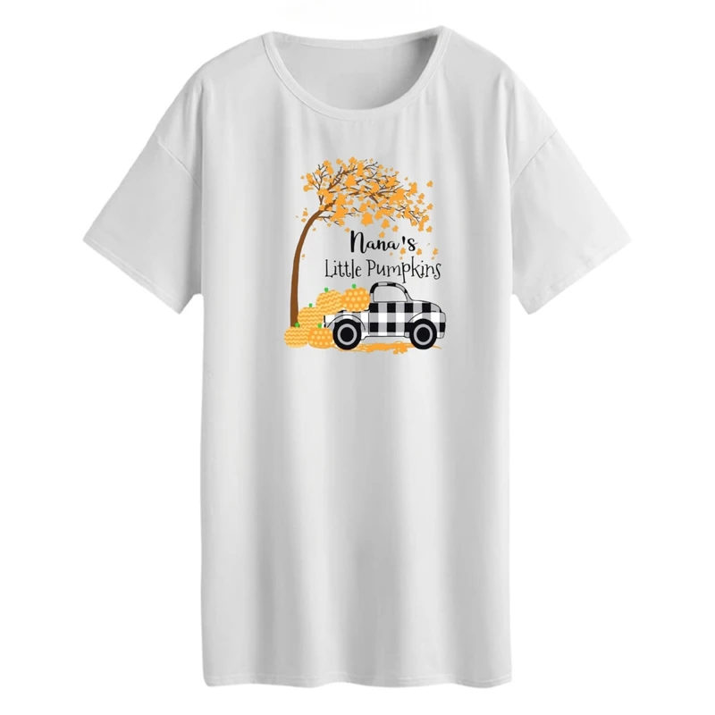 تی شرت لانگ زنانه مدل ماشین و درخت