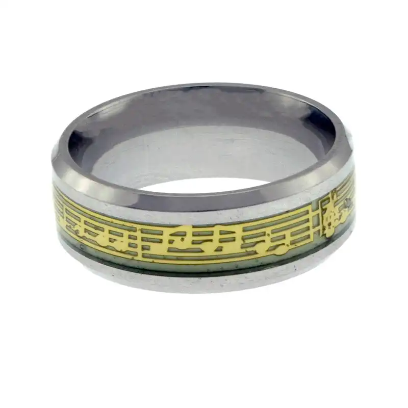 انگشتر برانت مدل شبتاب طرح نوت موسیقی