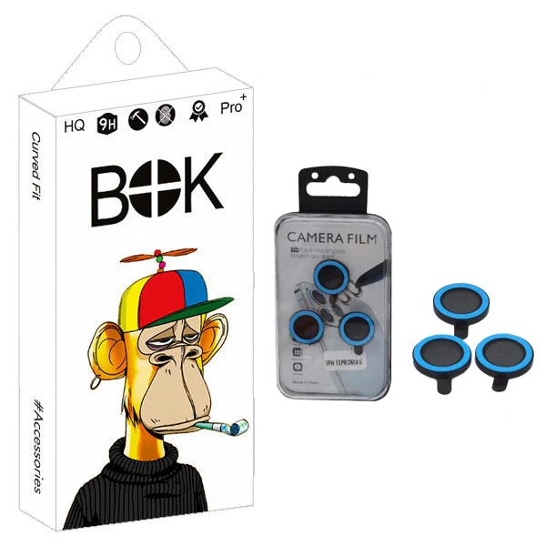 محافظ لنز دوربین رینگی شب رنگ میبو مدل Ring Light مناسب برای گوشی موبایل اپل iPhone 13 Pro / 13 Pro Max 